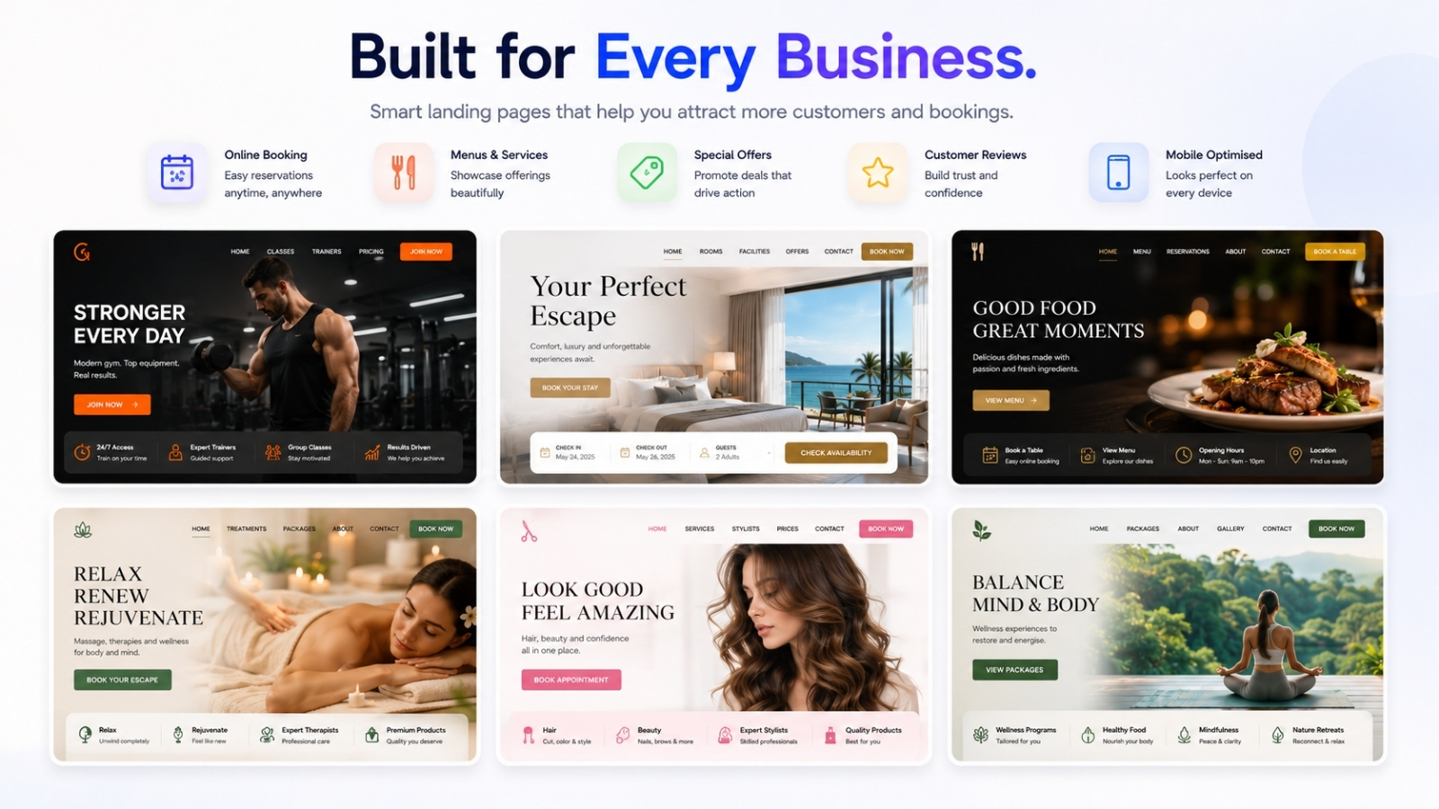 Website ready 360 landing page presentation