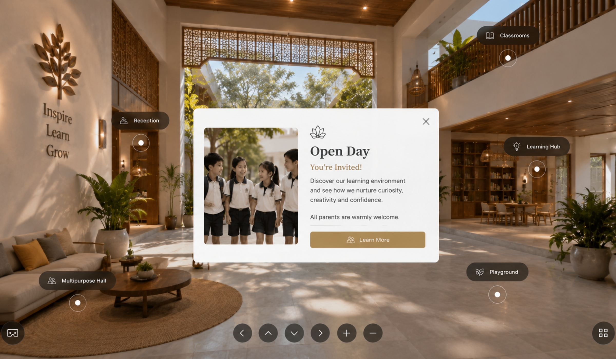 PinPoint360 website and tour presentation example